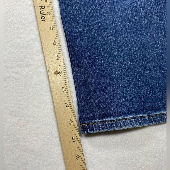 Levi's 505 Straight Leg Stretch Denim Jeans Women's Size W31 x L30 Medium Wash - Picture 8 of 11